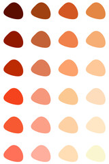 Set of beige pastel skin shades palette. Concealer skin tones for design, decor cosmetic and eco products, packaging, wrapping paper, banners, templates