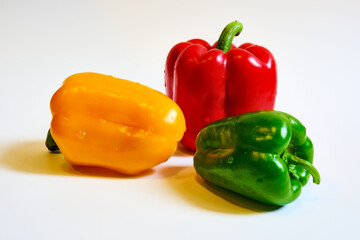 red and yellow peppers