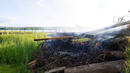 fire in the grass