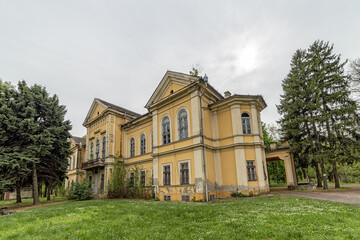 Fototapeta na wymiar Coka, Serbia - May 01, 2021: Lederer Castle, also known as 