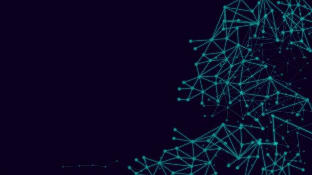 Motion graphics abstract animation navy blue