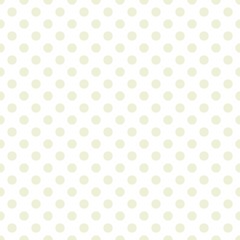 Cream and white Polka Dot seamless pattern. Vector background.