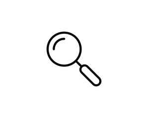Magnifying glass isolated on white background. Search Icon. Vector illustration