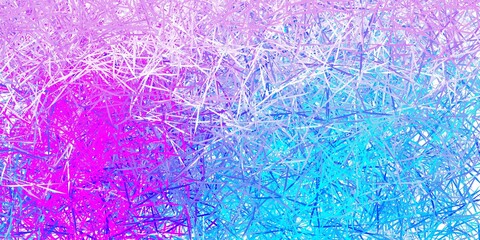 Light Pink, Blue vector background with polygonal forms.