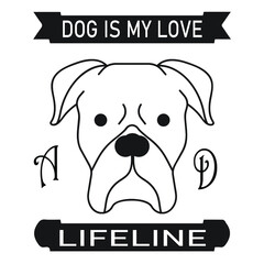 dog with bone t shirt design