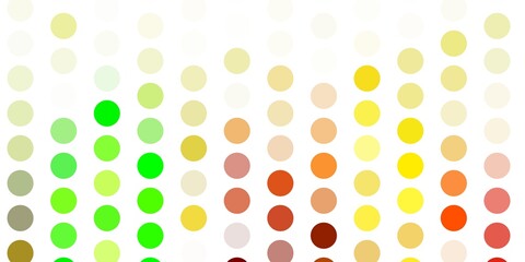 Light green, yellow vector template with circles.