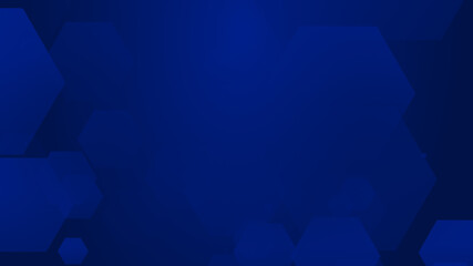 Obraz premium Abstract hexagon geometric blue pattern technology medical and science dark background.