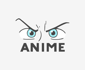 Eyes and anime message