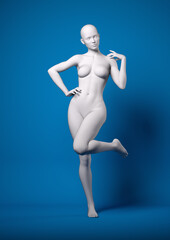 Pose reference for photographers - 3d render