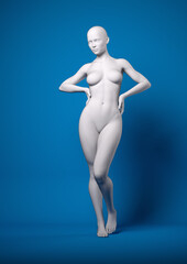Pose reference for photographers - 3d render