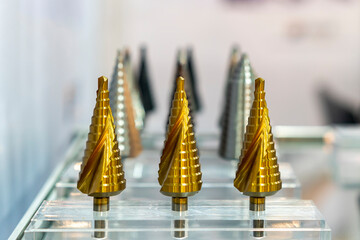 hss cone or conical step drill bit for sheet metal hole drilling manufacturing process metal work...