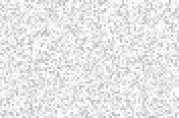 Gray and white squares geometric background. Pixel style