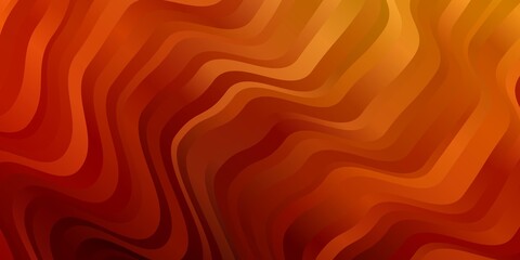 Dark Orange vector layout with curves.