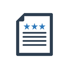 Review Document Icon, Feedback Form Icon