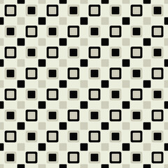 Fototapeta premium Checkered beige and black tiles. Vector seamless tile and checkered.
