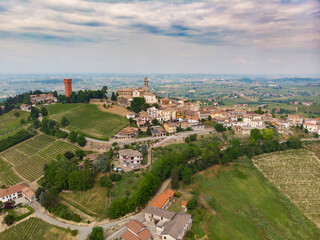 Calosso town village, Costigliole d'Asti, Piedmont, Italy. Monferrato langhe wine tasting region