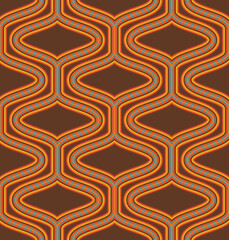 Retro seamless pattern - colorful nostalgic background design