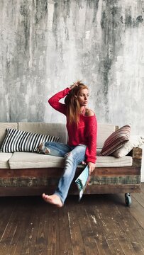 woman reading a book