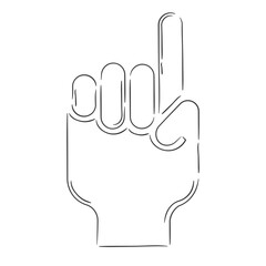 Isolated Hand symbol ramadan kareem draw muslim holy vector illustration