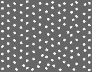 Seamless pattern with hand drawn dots with different grunge. isolated on background. illustration - Vector