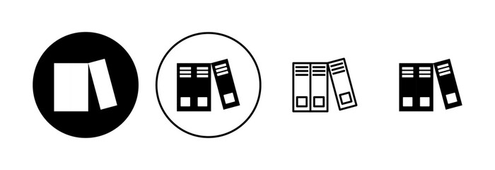 Library icon set. education icon vector