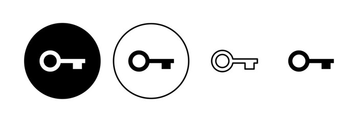 Key icon set. Key vector icon. Key symbol