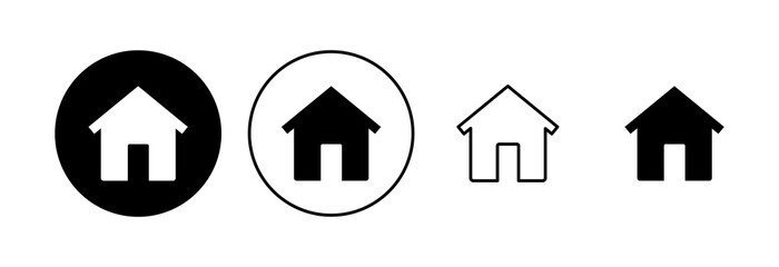 House icon set. Home icon vector