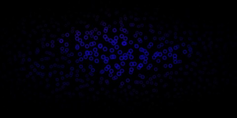 Dark blue, red vector background with spots.