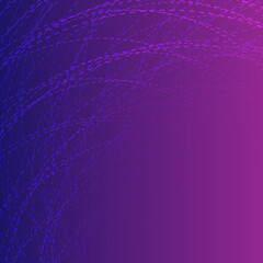 Abstract neon background with circular dashed lines, vector illustration