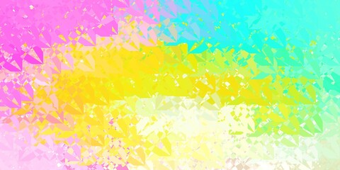 Obraz na płótnie Canvas Dark Multicolor vector background with triangles.