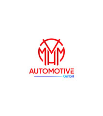MHM automotive modern vector logo template 