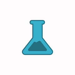 chemical flask lab vector icon, can be used on saint project