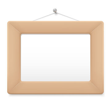 Vector illustration of a cartoon picture frame.