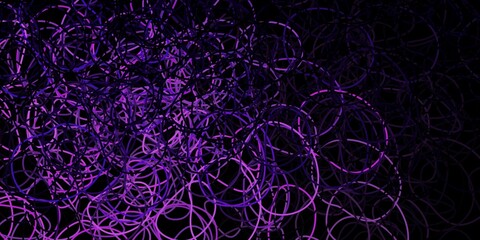 Dark purple vector pattern with abstract shapes.