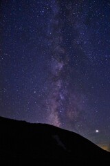 立山連峰に輝く天の川