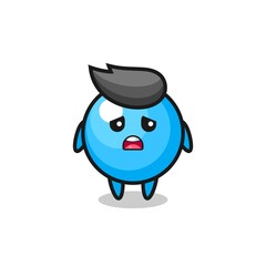 disappointed expression of the bubble gum cartoon