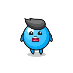 bubble gum illustration with apologizing expression, saying I am sorry