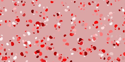Light red vector background with random forms.