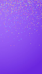 Festive indelible confetti. Celebration stars. Col