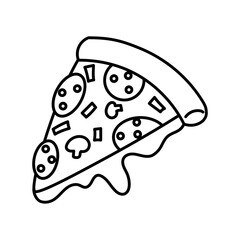 Isolated iza icon Fast food