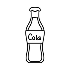 Isolated bottle of soda icon