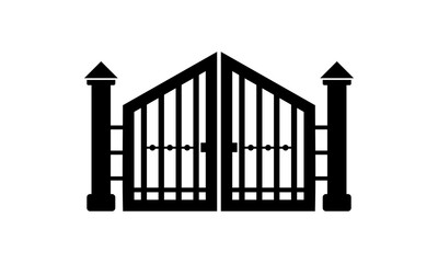 silhouette vector gate design