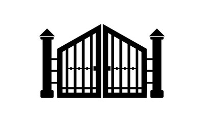Fototapeta premium silhouette vector gate design