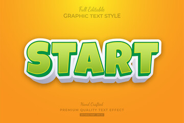 Start Cartoon Editable Text Effect Font Style