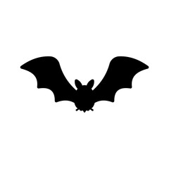Bat vampire vector. scary ghost bat silhouette Flying out to suck blood on Halloween.