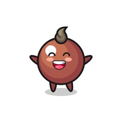 happy baby chocolate ball cartoon character