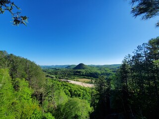 view of the mountains