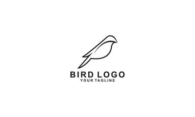bird logo on white background