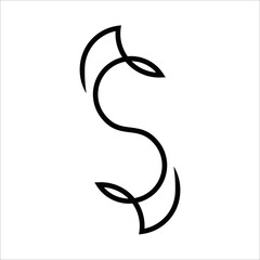 Initial letter S logo designs. Letter S vector logo design template