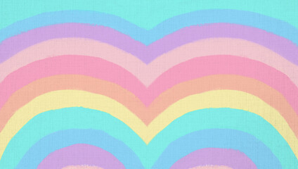 Rainbow background with canvas texture